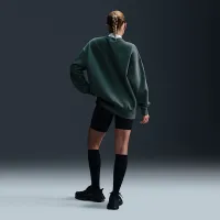 Nike Sportswear Phoenix Fleece жіноча оверсайз Crew-Neck світшот колір зелений