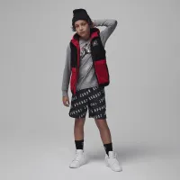 Nike Jordan Scramble Long Sleeve Tee Big Kids футболка цвет серый