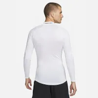 Nike Pro чоловічі Dri-FIT Fitness Mock-Neck Long-Sleeve Top колір білий