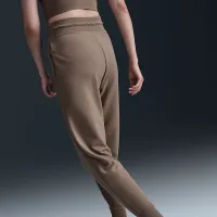 Nike Dri-FIT One жіноча З високою талією 7/8 French Terry Joggers колір коричневий