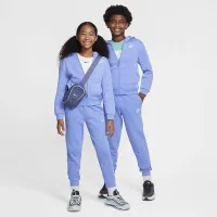 Nike Sportswear Club Fleece Big детские Full-Zip Толстовка с капюшоном синий