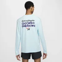 Nike Miler чоловічі Dri-FIT UV Long-Sleeve Running Top блакитний