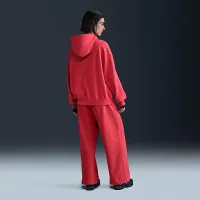Nike Sportswear женская Over-оверсайз French Terry Pullover Толстовка с капюшоном цвет красный