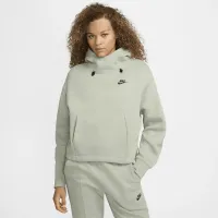 Nike Sportswear Tech Fleece женская оверсайз Толстовка с капюшоном цвет зеленый