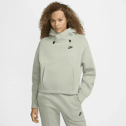 Nike Sportswear Tech Fleece женская оверсайз Толстовка с капюшоном цвет зеленый
