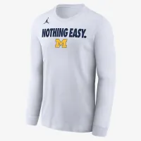 Nike Michigan мужские Jordan College Long-Sleeve футболка цвет белый