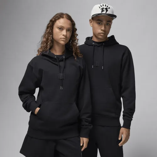 Nike Jordan Flight Fleece чоловічі Pullover Толстовка з капюшоном колір чорний