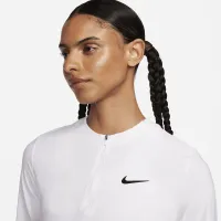 NikeCourt Advantage жіноча Dri-FIT 1/4-Zip Tennis Mid Layer колір білий