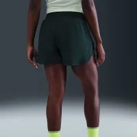 Nike Tempo жіноча Dri-FIT Mid-Rise Brief-Lined Running шорти колір зелений