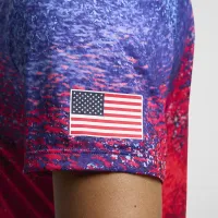 USA One женская Nike Dri-FIT Running Short-Sleeve Top цвет красный