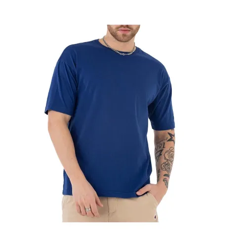 Футболка Champion Reverse Weave Acid Washed 218651-BS559 - Синя