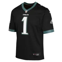 Jalen Hurts Philadelphia Eagles Big детские Nike Dri-FIT NFL Football Jersey цвет черный