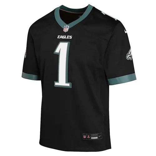 Jalen Hurts Philadelphia Eagles Big детские Nike Dri-FIT NFL Football Jersey цвет черный