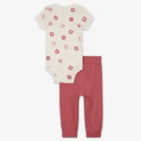 Nike Baby (0-9M) 2-Piece Printed Bodysuit набор цвет коричневый