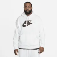 Nike Sportswear Club Fleece мужские Graphic Pullover Толстовка с капюшоном цвет белый