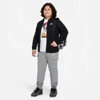 Nike Sportswear Big дитячі (для хлопчиків) Full-Zip Толстовка з капюшоном (Extended Size) колір чорний