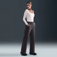 Nike 24.7 ImpossiblySoft жіноча Dri-FIT З високою талією Loose Flaколір червоний Pants колір сірий