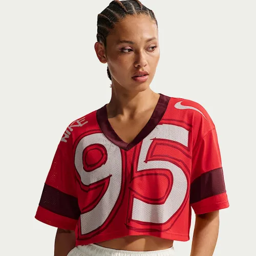 Nike Sportswear женская оверсайз Cropped Jersey цвет красный