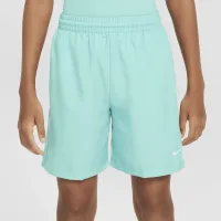 Nike Multi Big детские (для мальчиков) Dri-FIT тренировочные шорты цвет зеленый