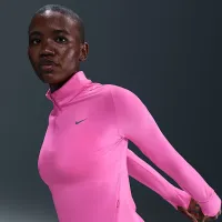 Nike Swift жіноча Dri-FIT UV 1/4-Zip Running Top Pink