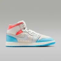 Nike Air Jordan 1 Mid женская Кроссовки цвет белый