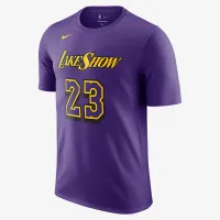 LeBron James Los Angeles Lakers Essential City Edition мужские Nike NBA футболка цвет фиолетовый