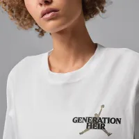 Nike Jordan Sport жіноча Dri-FIT Graphic футболка колір білий