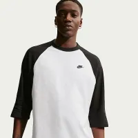 Nike Sportswear Club чоловічі 3/4-Sleeve Raglan Top колір чорний
