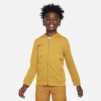 Paris Saint-Germain Club Big дитячі (для хлопчиків) Nike Soccer Full-Zip French Terry Толстовка з капюшоном колір коричневий
