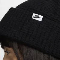 Nike Peak Waffle Knit Beanie колір чорний