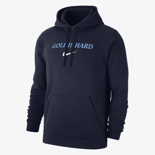 Nike Club Fleece мужские для гольфа Толстовка с капюшоном синий