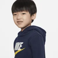 Nike Sportswear Club Fleece Toddler Pullover Толстовка с капюшоном синий