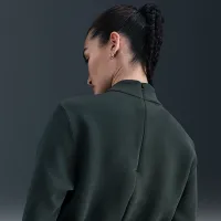 Nike Tech жіноча Fleece Crew колір зелений