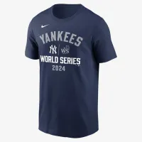 New York Yankees 2024 World Series Authentic Collection чоловічі Nike MLB футболка блакитний