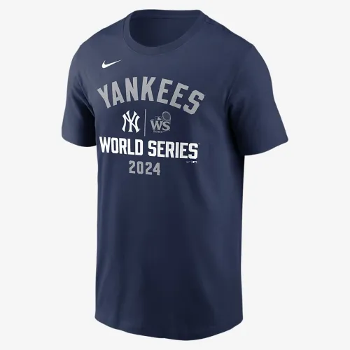 New York Yankees 2024 World Series Authentic Collection чоловічі Nike MLB футболка блакитний