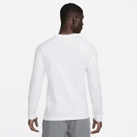 Nike мужские Dri-FIT Long-Sleeve Fitness футболка цвет белый