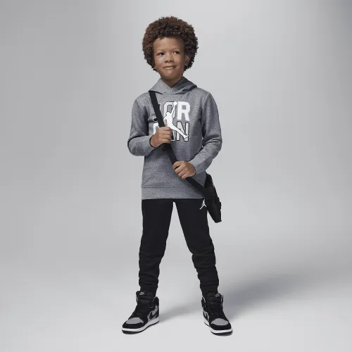 Nike Jordan Sport DNA Fleece Pullover Толстовка с капюшоном набор Little Kids 2-Piece Толстовка с капюшоном набор цвет черный
