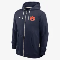 Auburn Sideline мужские Nike Dri-FIT College Full-Zip Толстовка с капюшоном синий