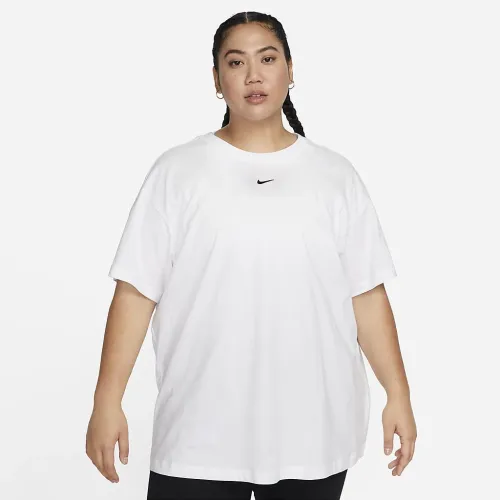 Nike Sportswear Essential жіноча футболка (великі розміри) колір білий