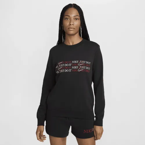 Nike Sportswear Club Fleece жіноча Crew-Neck світшот колір чорний