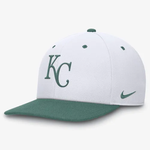 Kansas City Royals Bicoastal 2-Tone Pro мужские Nike Dri-FIT MLB Adjustable Hat цвет белый