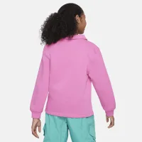 Nike Sportswear Club Fleece Big детские (Girls') Polo Top Pink