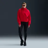 Nike Sportswear Tech Fleece женская оверсайз Толстовка с капюшоном цвет красный