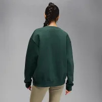 Nike Jordan Brooklyn Fleece женская Crew-Neck свитшот цвет зеленый