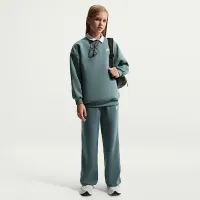 Nike Sportswear Club Fleece Girls' Wide-Leg Pants цвет серый