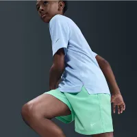 Nike Multi Big детские Dri-FIT тренировочные шорты цвет зеленый
