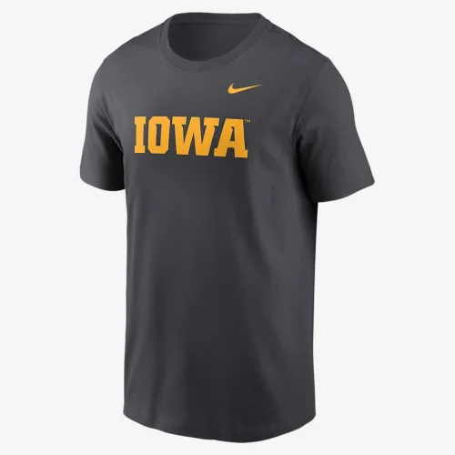 Iowa Hawkeyes Primetime Wordmark чоловічі Nike College футболка колір сірий