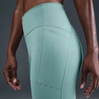 Nike Swift женская С высокой Талией 7/8 Running лосины с карманамицвет зеленый