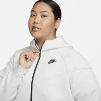 Nike Sportswear Tech Fleece Windrunner женская Full-Zip Толстовка с капюшоном (большие размеры) цвет серый