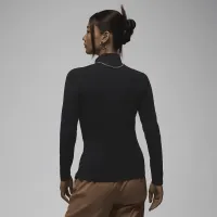 Nike Jordan жіноча Long-Sleeve Mock Neck Top колір чорний